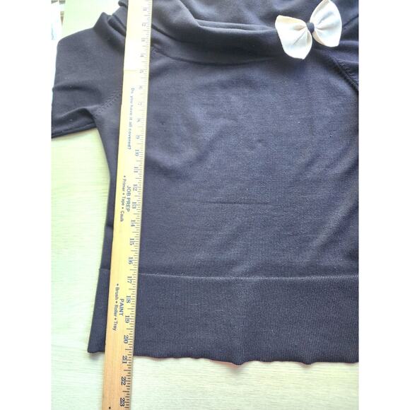 TOP/BLOUSE-INC-INTERNATIONAL CONCEPTS-Black-Cowl Neck-Silk Blend-3/4 Sleeves-Lrg - Picture 11 of 14